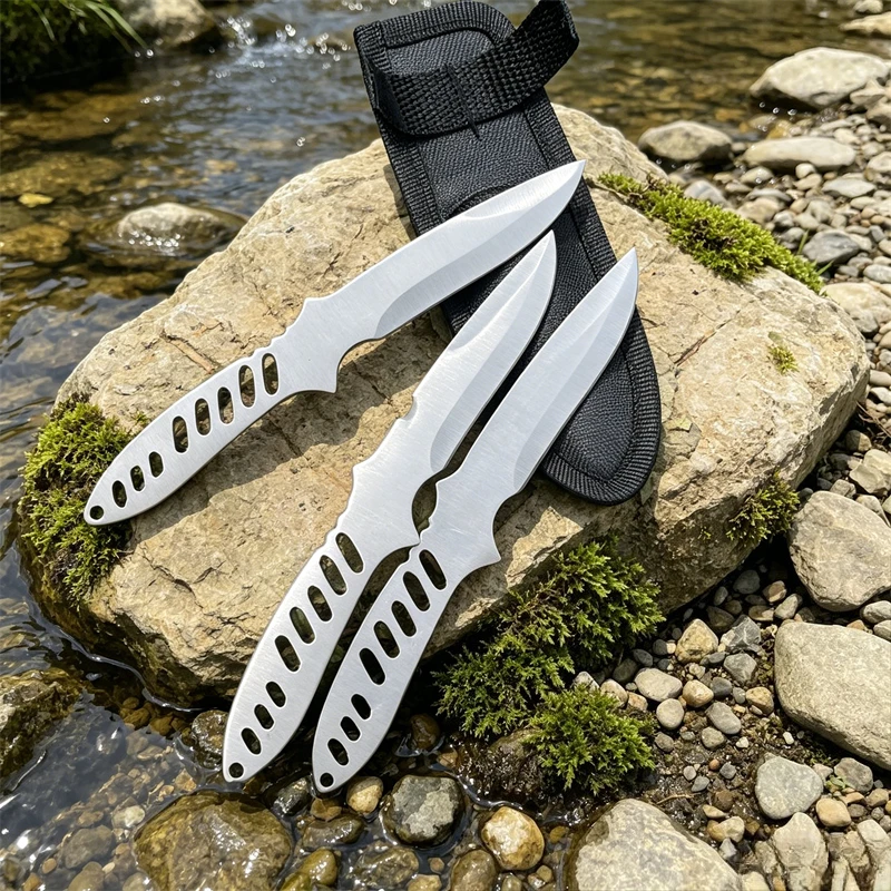 

Mini Fixed Blade Pocket Knife Non-Sharpened Knife Stainless Steel Training Knife Camping EDC Tools Balisong Knives Survival Tool