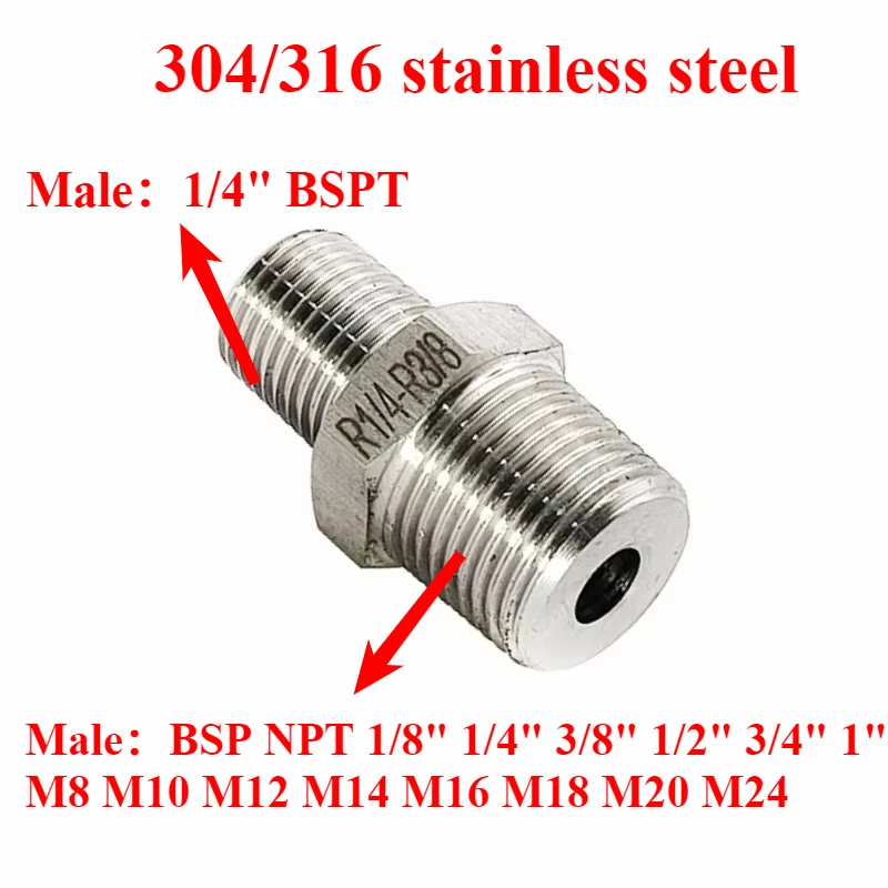 1/4" Bspt Male To M…