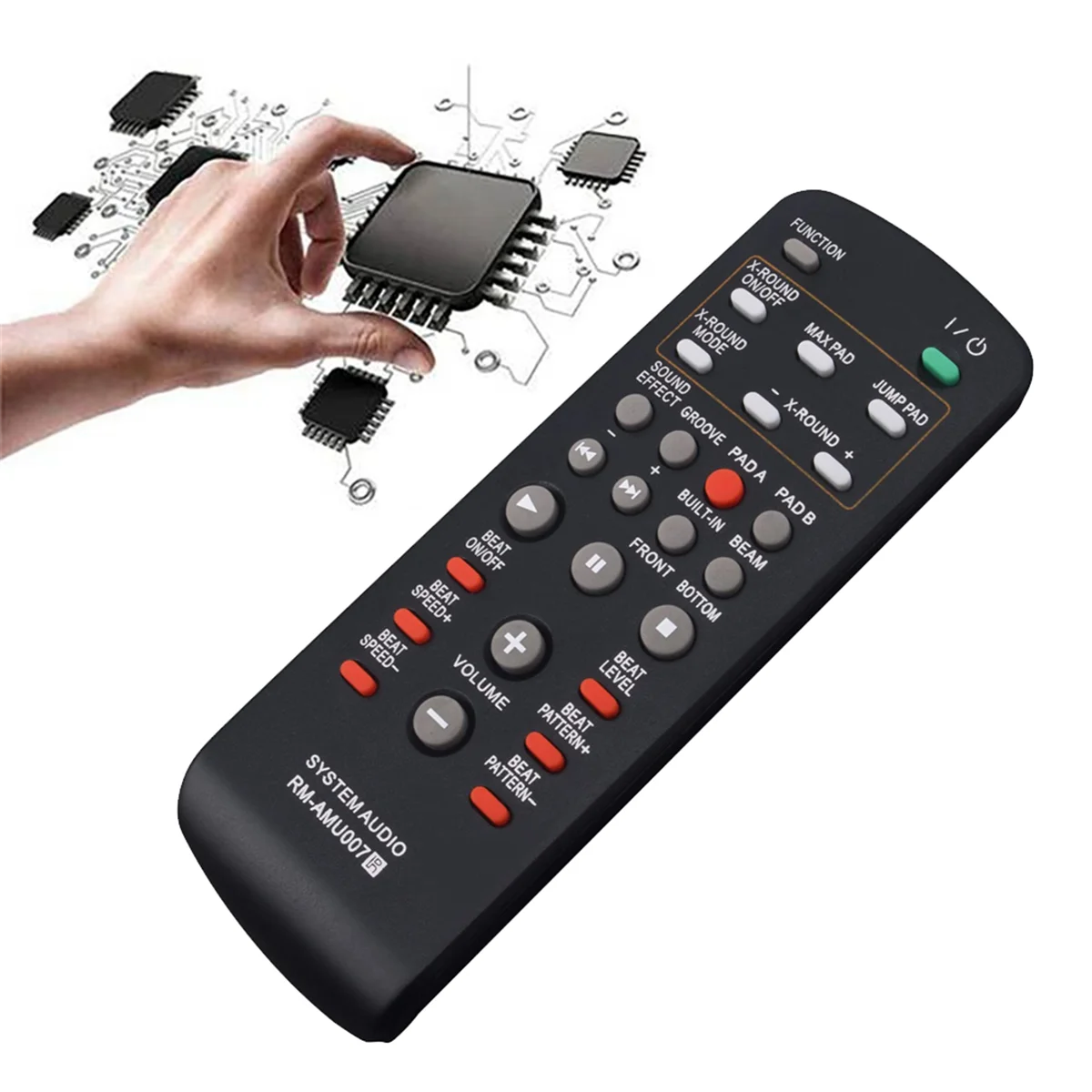 RM-AMU007 รีโมทคอนโทรลเปลี่ยนสําหรับ Sony ระบบเสียง HCD-ZUX9 FST-ZUX9 LBT-ZUX9 SS-ZUX9 SS-ZUX9P