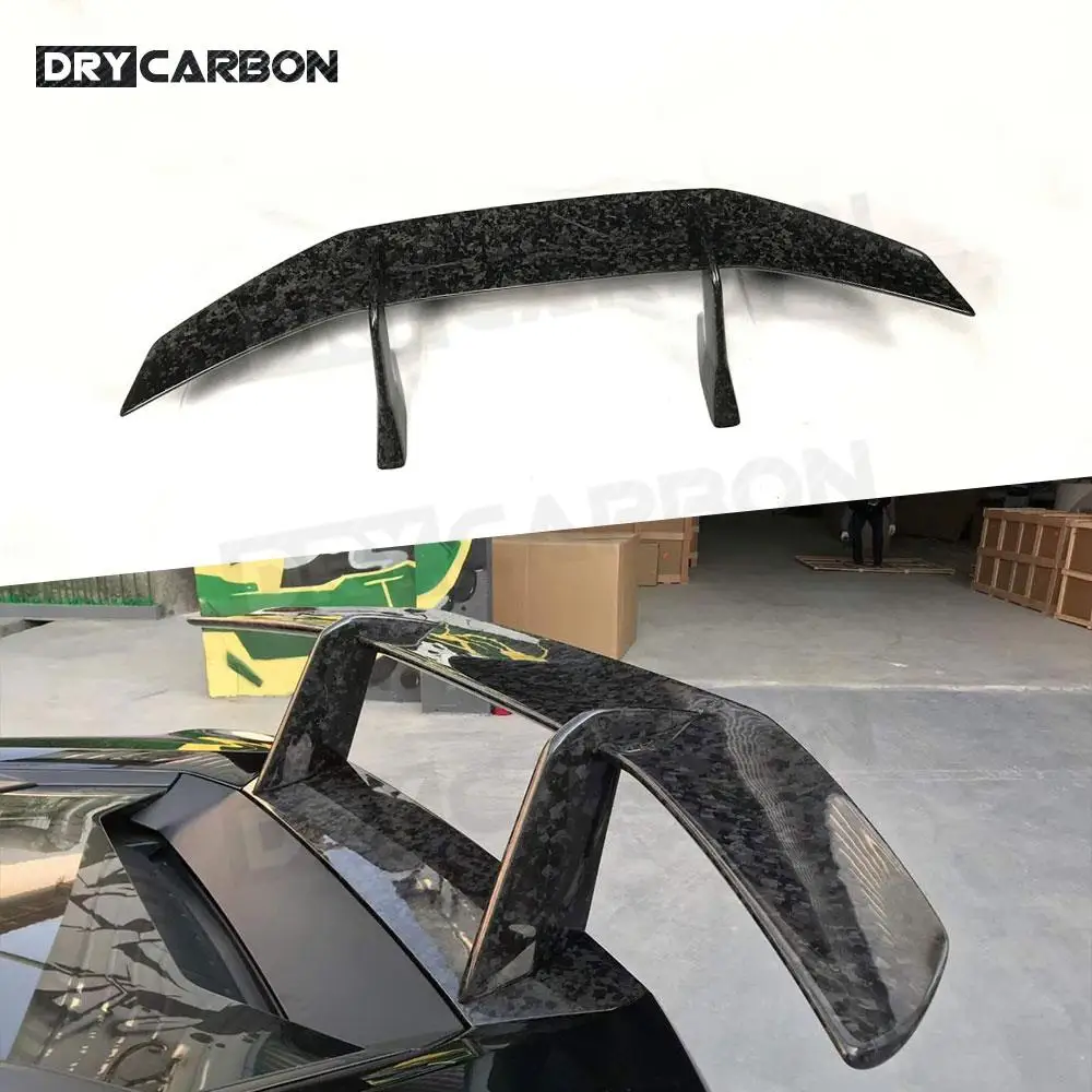 P Style Dry Carbon Fiber Rear Trunk Duck Spoiler Wing For Lamborghini Huracan LP580 LP610 Forged Carbon Rear Spoiler Wing