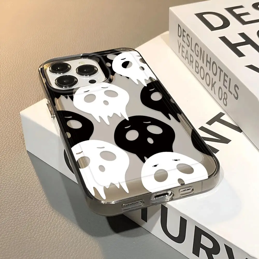 

Skull grimace Clear Case for iPhone16 Pro Max 16Pro 16Plus 16 15 Pro Max 15Pro 15Plus 15 13 13Pro 14 12 11Pro Max Plus