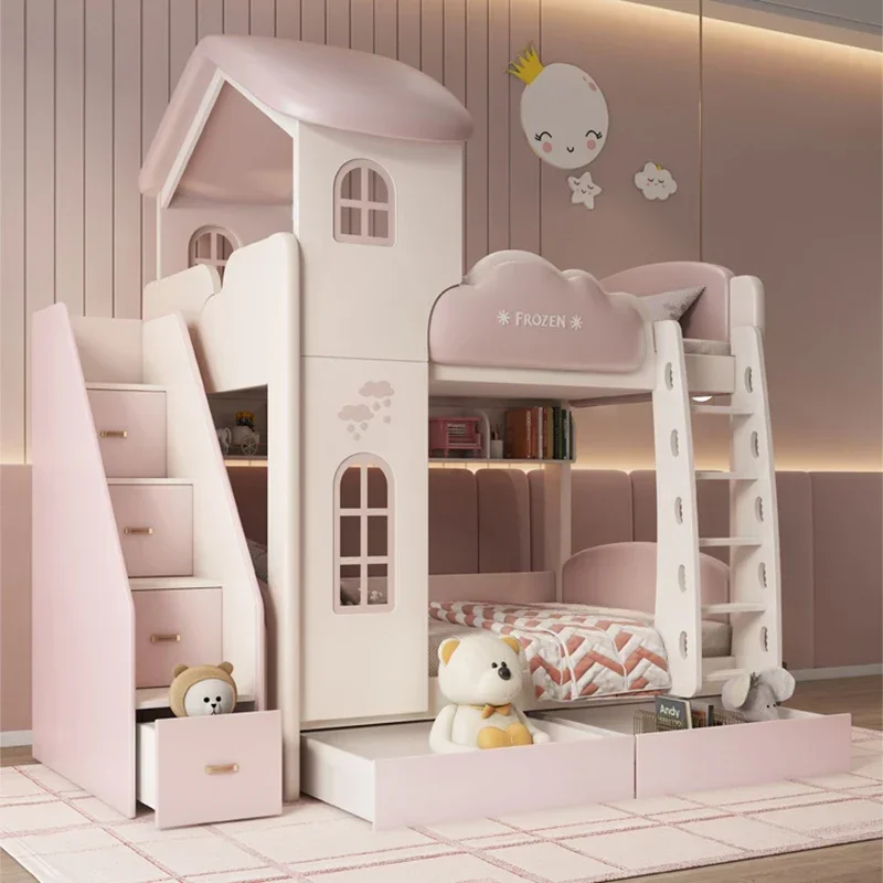 سرير الصبي للأطفال، أشياء عائلية، سرير فردي، بيرسيو بطابقين للأطفال ‌   Lіko Handrail Safety Bassinets Cribs Storage Girl