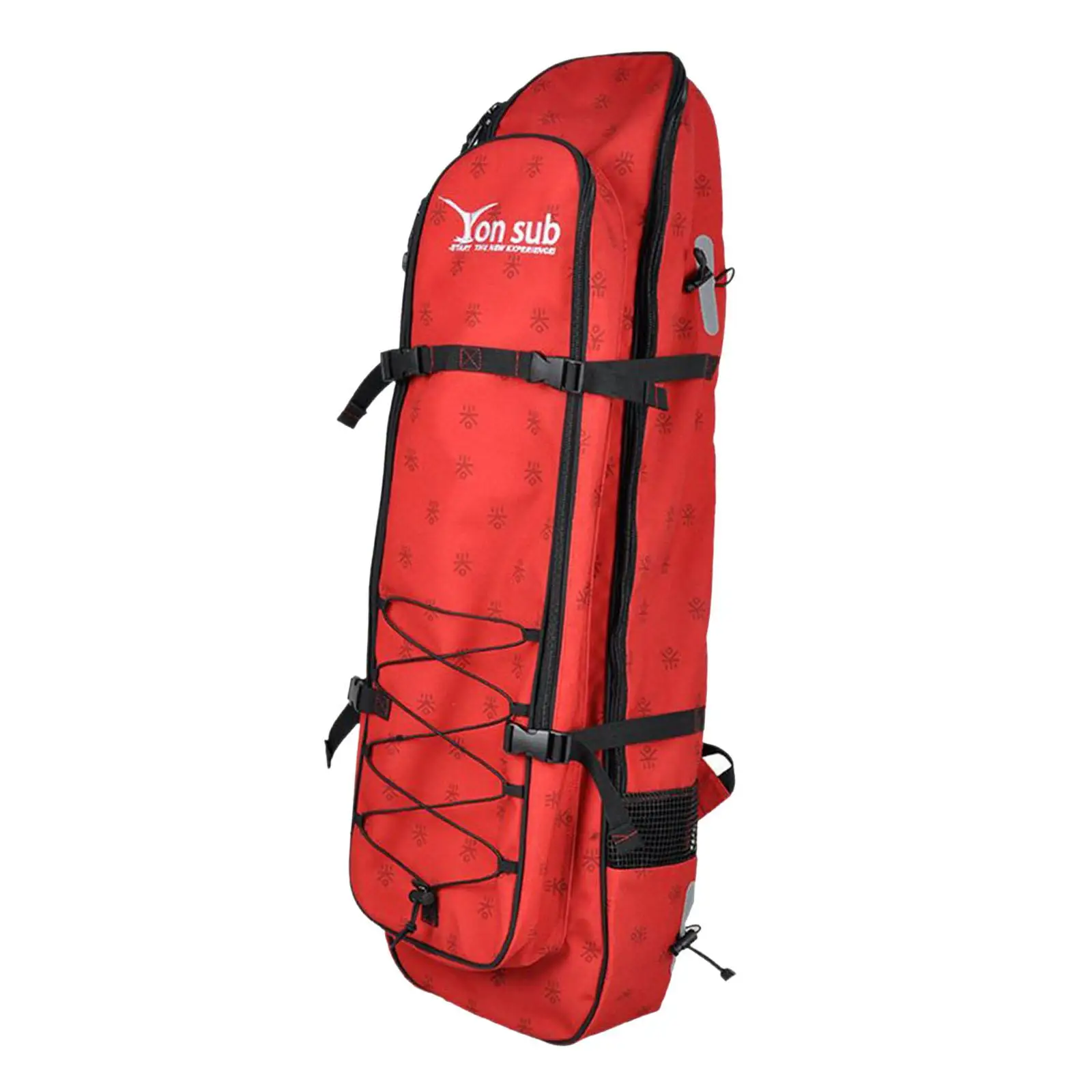 Long Fins Bag Diving Fin Bag with Zipper Scuba Diving Flippers Bag Utility Backpack for Spearfishing Water Sports
