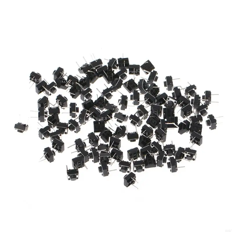 B0KC 100 PCS 6X6X5MM 2 PIN MICRO MORUTARY BUNTIN