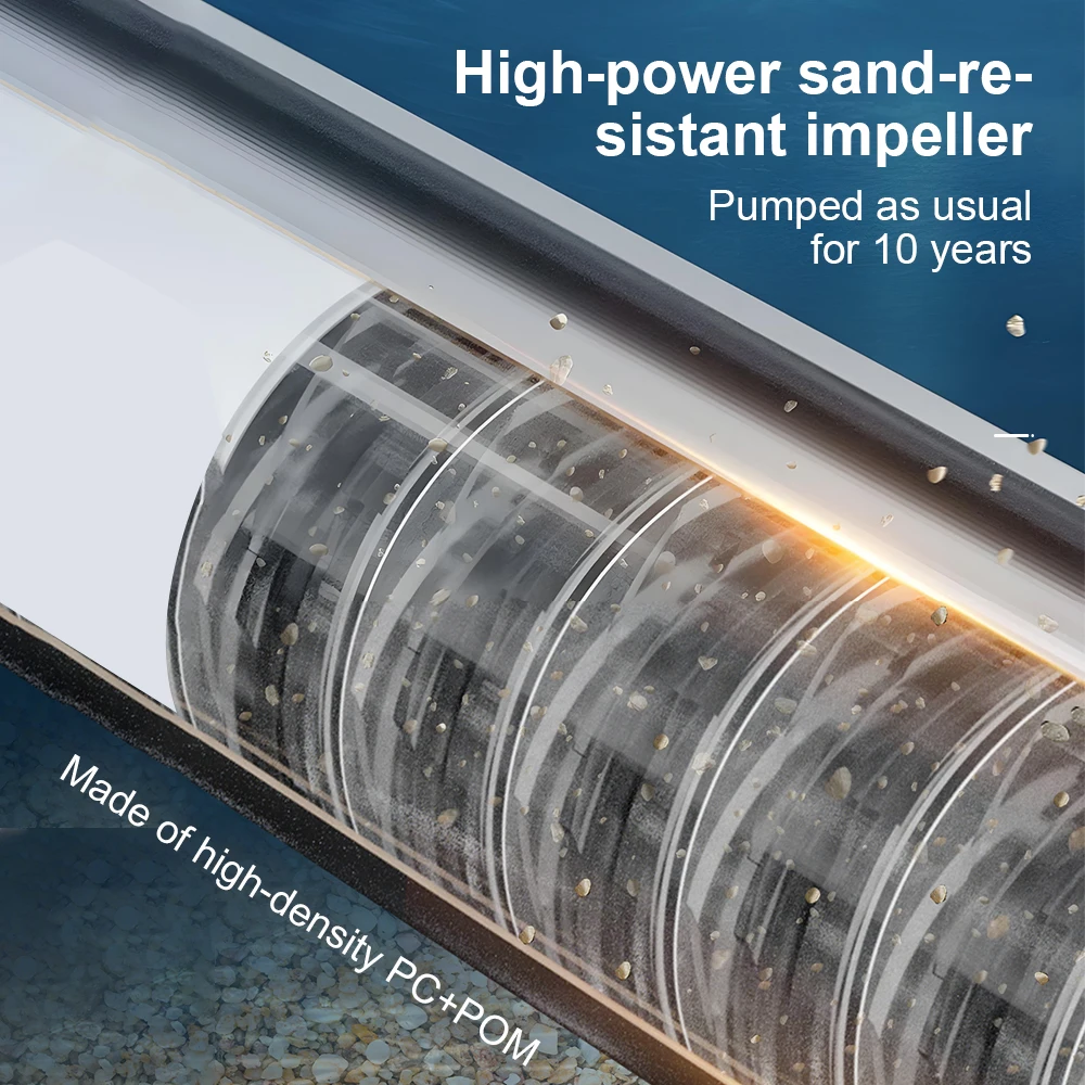 Deep Well Water Pump Submersible Pump Quiet 220V High Head High Flow Household Deep Water Well Sump Pump Water Pumps