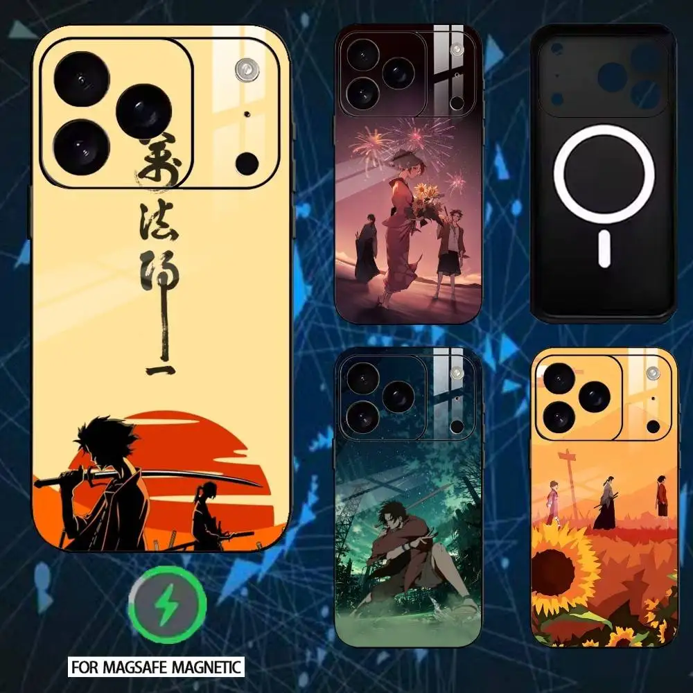 

Samurai Champloo Phone Case For iPhone 17/16/15/14/13/12/Plus/Pro/Max for Magnetic Wireless Charging