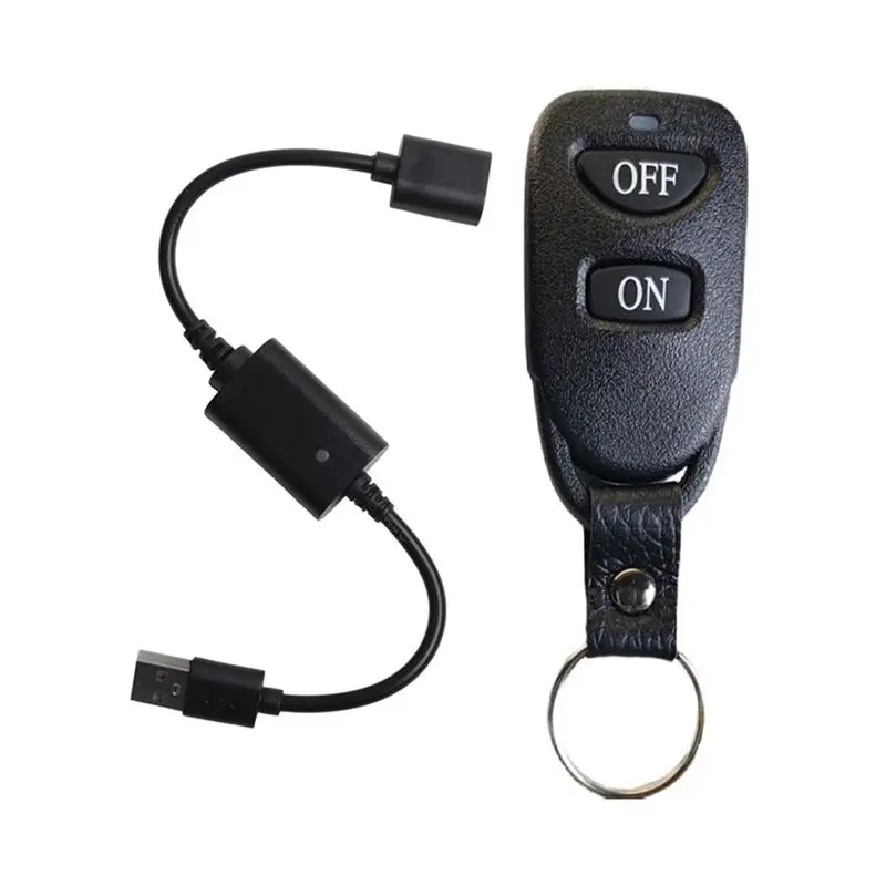 QWE-USB Wireless RF Remote Control Switch Driver Power On OFF For LED Light Strip Reading Lamp Light Fan