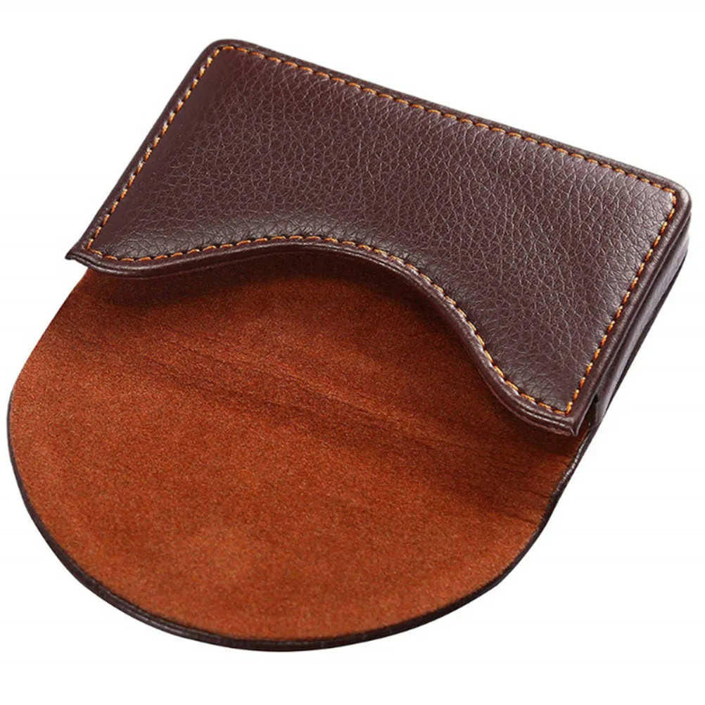 

PU Business Cards Holder Id Pouch Unique Distinctive Style Store Cards Coins Cash Small Items Gift Slim Wallet