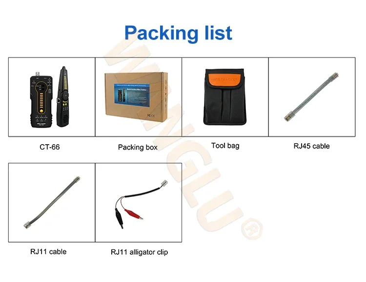 Multifunctionele Kabel CT66 Netwerkkabel Testing Tool Voor Router Detectie/Kortsluiting Detectie Functie Meter Tracking Apparaat