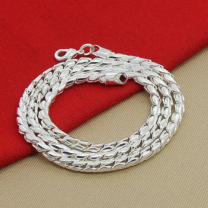 

925 Sterling Silver Snake Necklace 3mm Silver 20 Inches Chain Necklace For Weomen Fashion Jewelry Wholesale