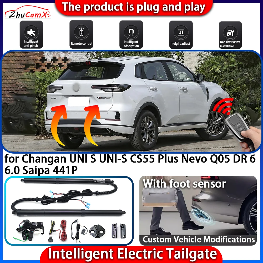 

Smart Powered Tailgate System for Changan UNI S UNI-S CS55 Plus Nevo Q05 DR 6 6.0 Saipa 441P Automatic Intelligent Trunk Lift