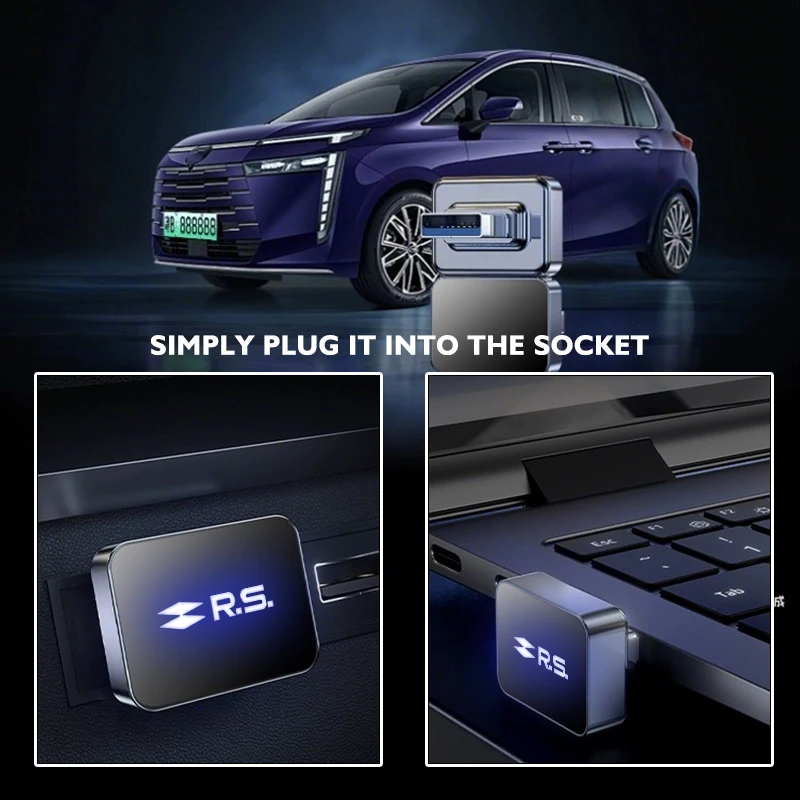 Car Dashboard Portable Storage 32GB/64GB Square USB Flash Drive For Renault Arkana Captur Twingo Talisman RS Line Logan Duster