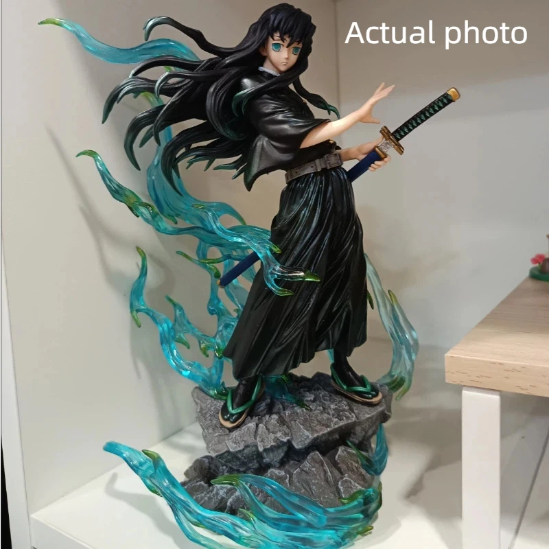 

25cm Demon Slayer Mist Hashira Tokito Muichiro Action Figures Pvc Statue Desktop Ornament Collection Model Toys Gifts For Fans