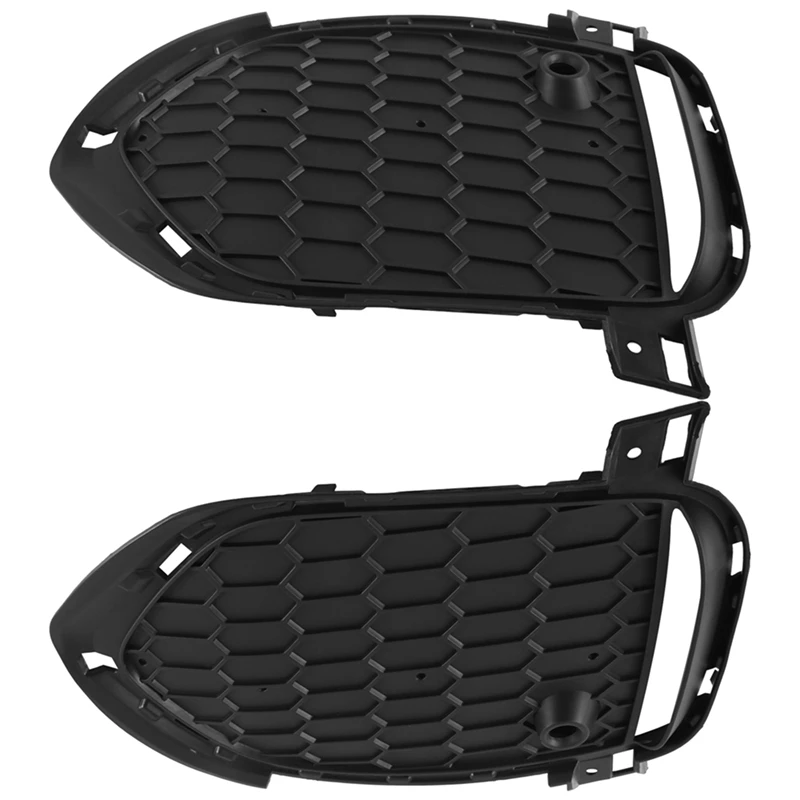 

1 Pair Car Front Bumper Fog Light Grille Cover LH+RH Black Plastic 51118064635 51118064636 For BMW X5 F15 M Style Sport