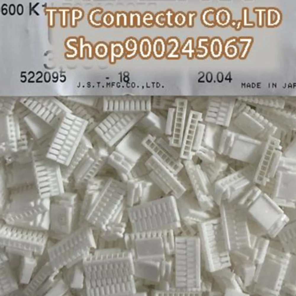 100 Buah/Lot Konektor GHR-08V-S Cangkang Plastik 8P 1.25MM Lebar Kaki 100% Baru dan Asli