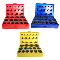 Universal Rubber O Ring Assortment Set 30 Different Sizes Flexible Replacement for Cars, Pumps with Storage Box Seal Gasket