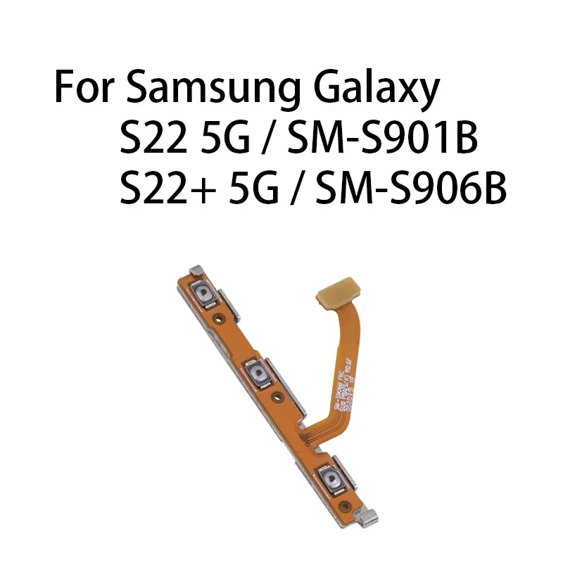 Power ON OFF Mute Switch Control Key Volume Button Flex Cable For Samsung Galaxy S22 5G / S22  5G / SM-S901B / SM-S906B