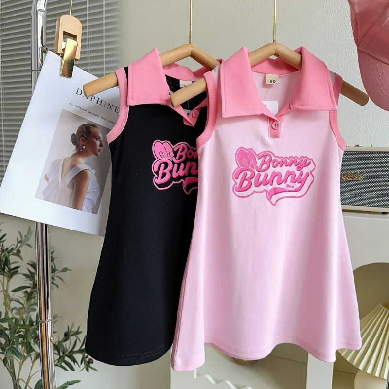 

Girls' Sleeveless Dress Summer New Fashion Stylish Little Girl Sweet Princess Dress Tank Dress
