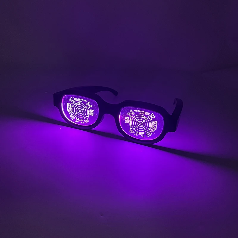 Halloween Nacht brille attraktive weiße Licht Brille Männer Frauen Disco Tanz Dekor Brillen Glühen Sonnenbrille – Detail 9