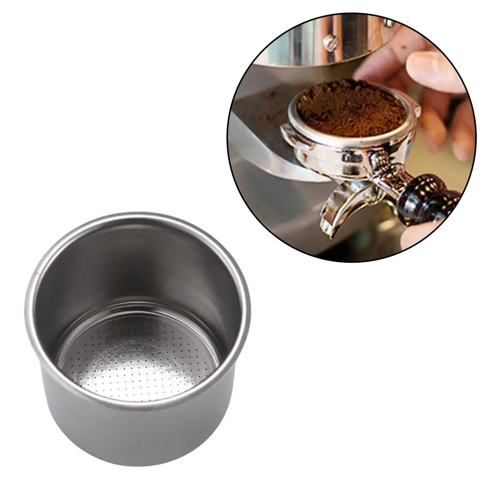 

Фильтр для кофе, портативная корзина для эспрессо, кухонные инструменты, пористая корзина с фильтром под давлением, пористый фильтр для приготовления эспрессо, аксессуары