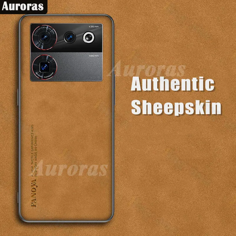 Auroras For Nubia Z50 Ultra Case Luxury Velour Wool Texture Solid Color Soft Frame Shell For Nubia Z50 Ultra Back Cover