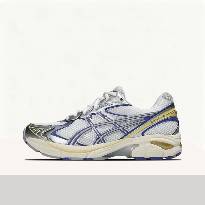 ASICS GT-2160 Unisex White/Blue/Purple Low-Top Casual Runners – Versatile Comfortable Sole, Durable Everyday Style 1203A275-109