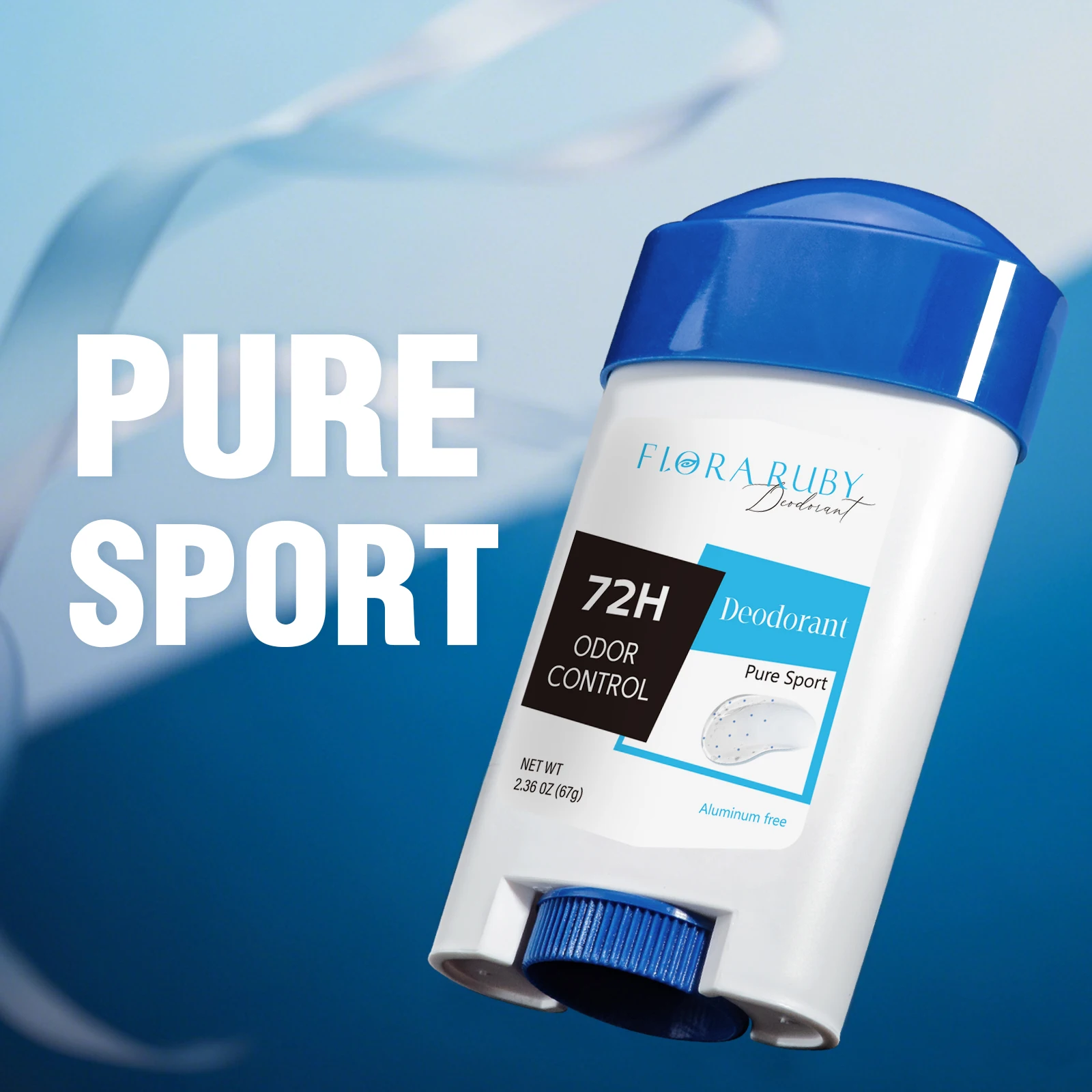 Blue Cap Series Snow Deodorant Gel 72H outdoor protection super fresh log lasting scent 67g/2.36oz refreshing fragrance