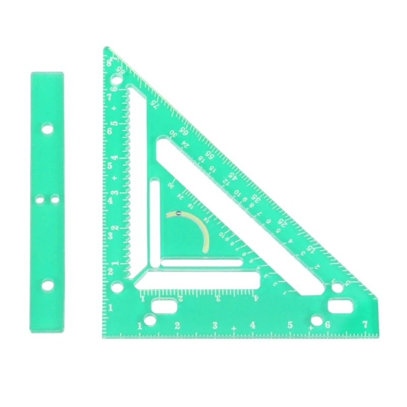 

Rafter Square with Bubble Jig Block Rafter Square Tool Positioning Ruler