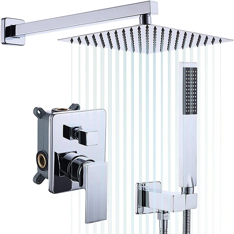 

Wholesale Custom Stainless Steel Wall Mounted Concealed Shower Faucet Set