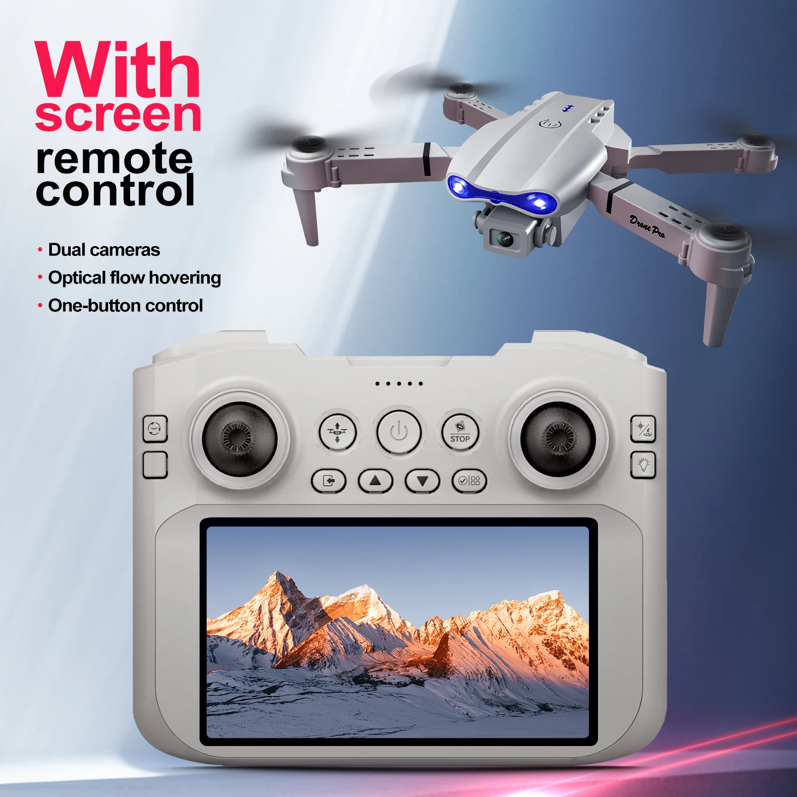 2026 New Foldable E99 Drone 360° 8K HD Camera WiFi FPV Function RC Quadcopter Aircraft Toy Ideal Gift for Both Kids and Adults