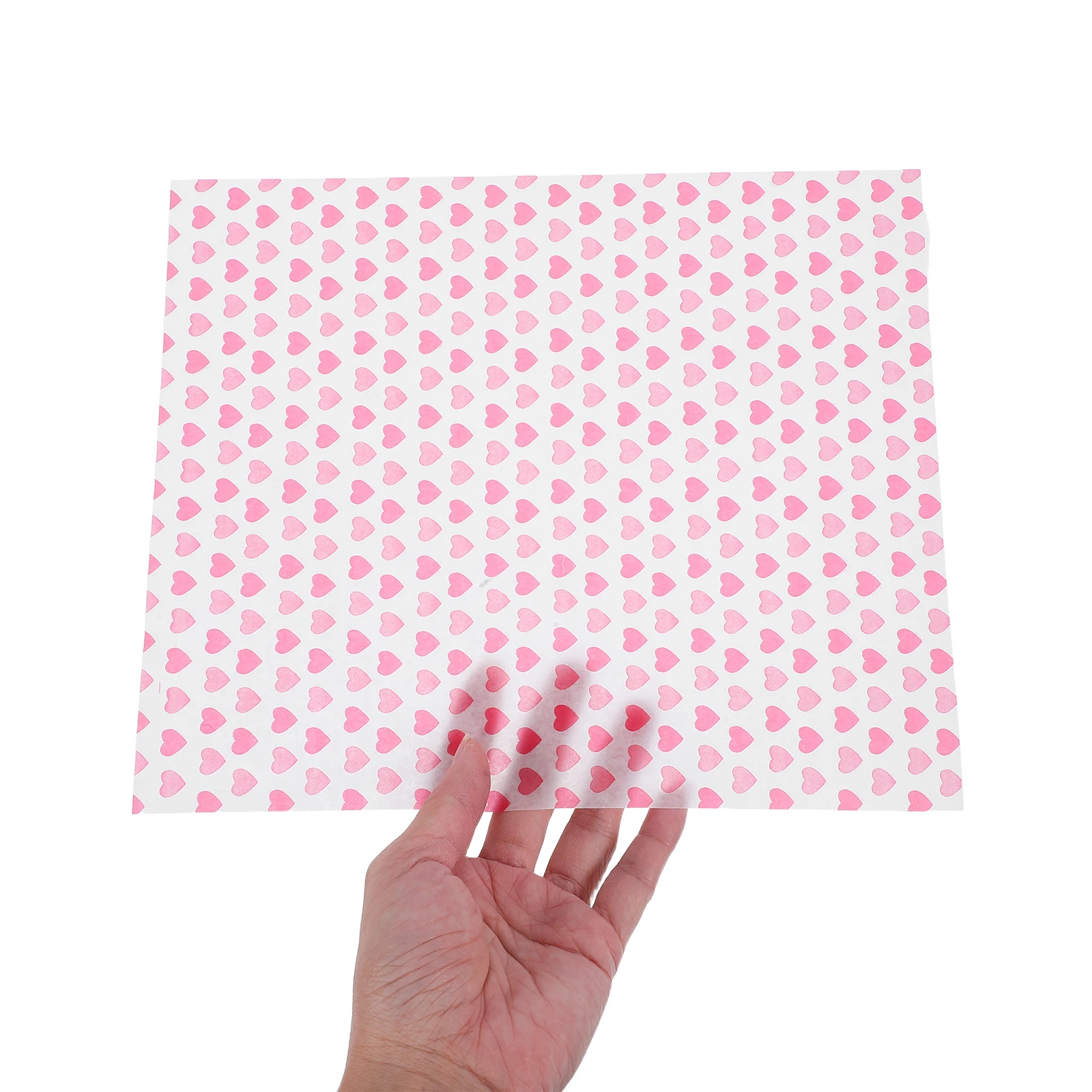 

50pcs Heart Shaped Baking Paper 25x21cm Oilproof Food Liners Disposable Pastry Sheets Cake Wrapping Holiday Pad Wax Paper