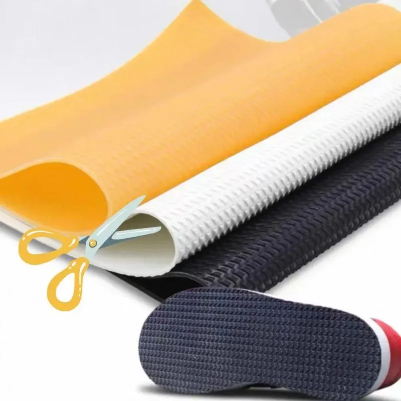 Thickened Rubber Shoe Sole Repair Patches Anti Slip Wear Resistant Replaceable Shoe Heel Outsole Stickers for Leather Business