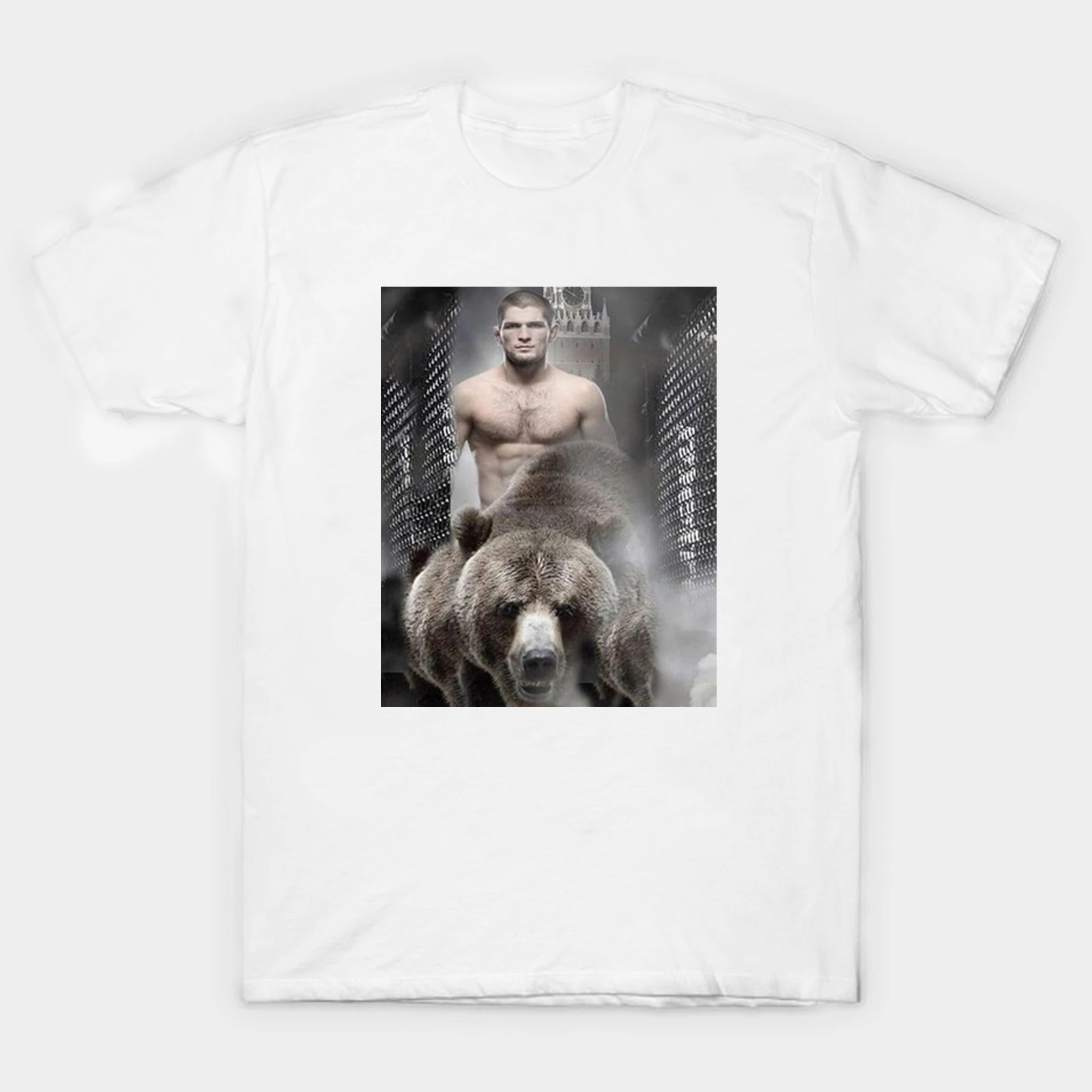 MMA Khabib Nurmagomedov T Shirt. New 100% Cotton Short Sleeve O-Neck Casual T-shirts Loose Top Size S-3XL