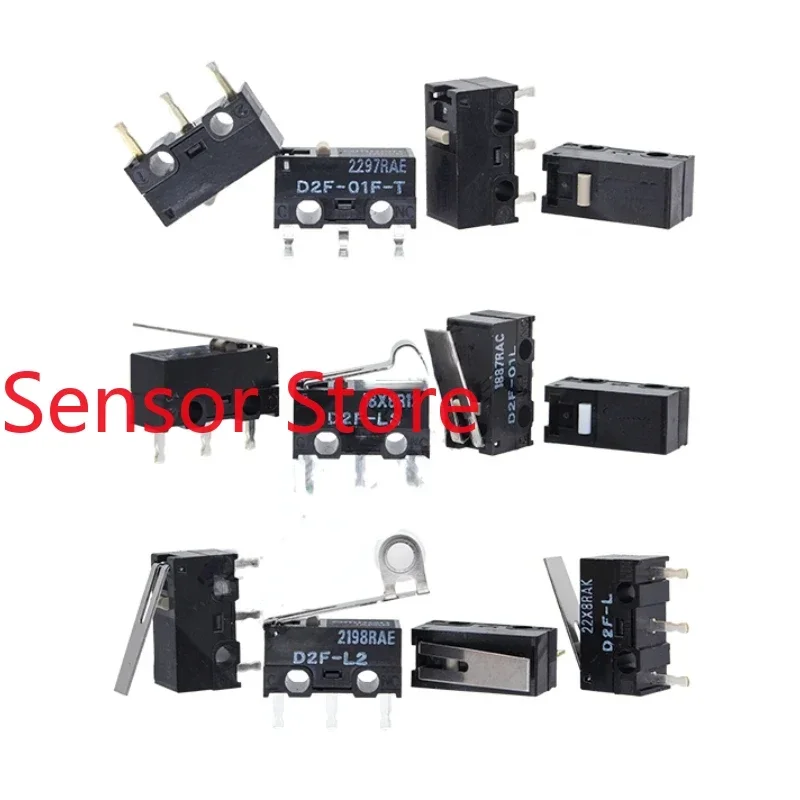 5PCS Micro Touch Switch Mouse Button D2F-F-3-7-L2-L3-D3-01FL-T