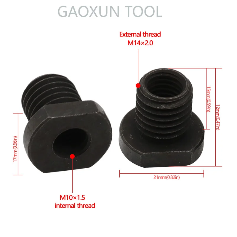 GAOXUN M14/M16 100 Model açı öğütücü için makine adaptörü modifikasyon Slotter vida aksesuarları dönüşüm kafa araçları