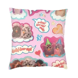 Cartoon Animal Robot Furbys Pillow Covers Living Room Decoration Nordic Outdoor Cushions Square Pillowcase