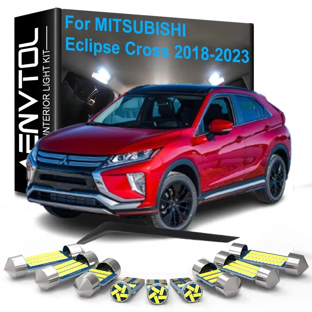 13-teiliges LED-Innenbeleuchtungsset Canbus für Mitsubishi Eclipse Cross 2018 2019 2020 2021 2022 2023 Decken-, Karten-, Kofferraum- und Kennzeichenleuchten