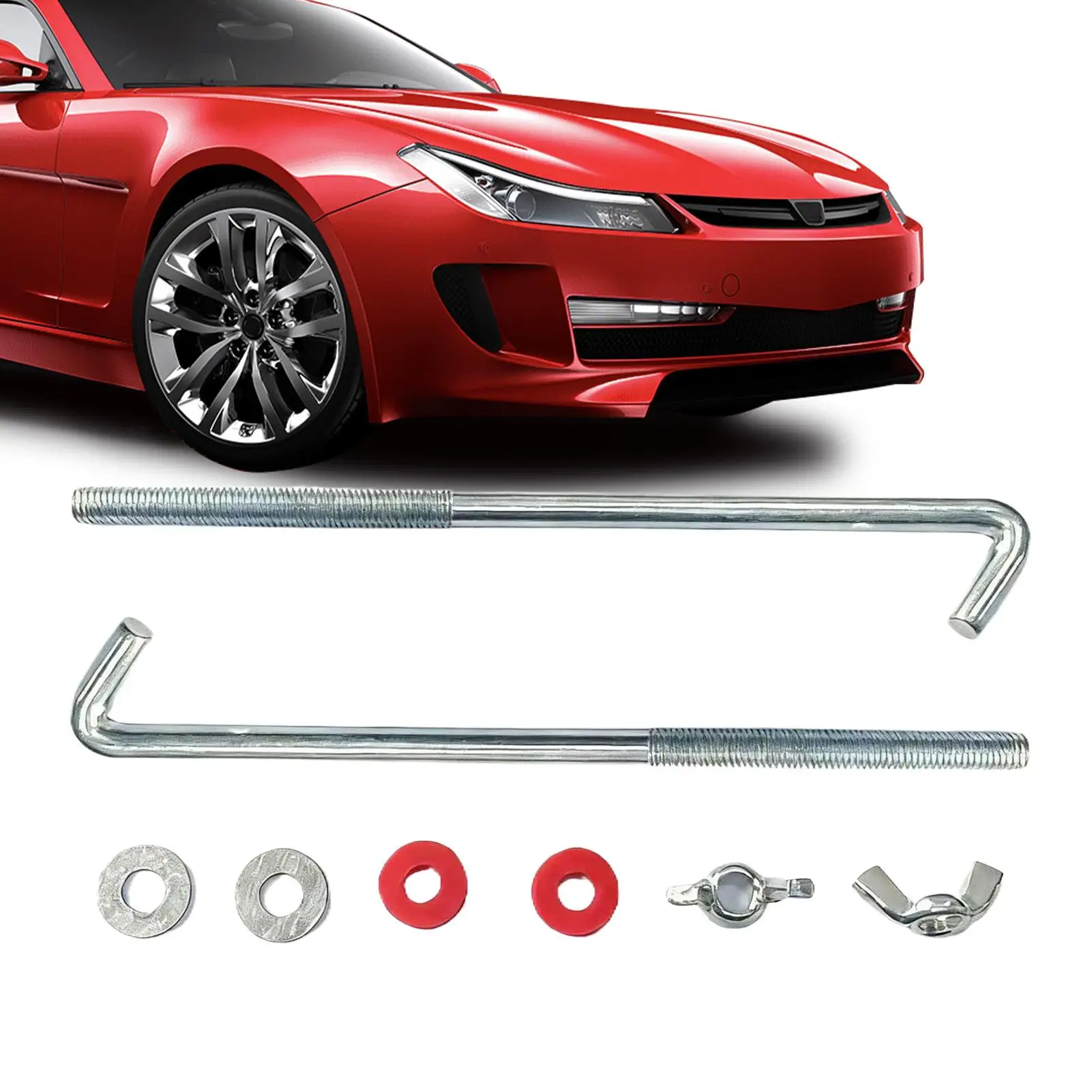 

2 шт. крепежных винтов для аккумулятора автомобиля/мотоцикла, кронштейн-держатель, сменные винты для крепления клемм, для квадроциклов и внедорожников