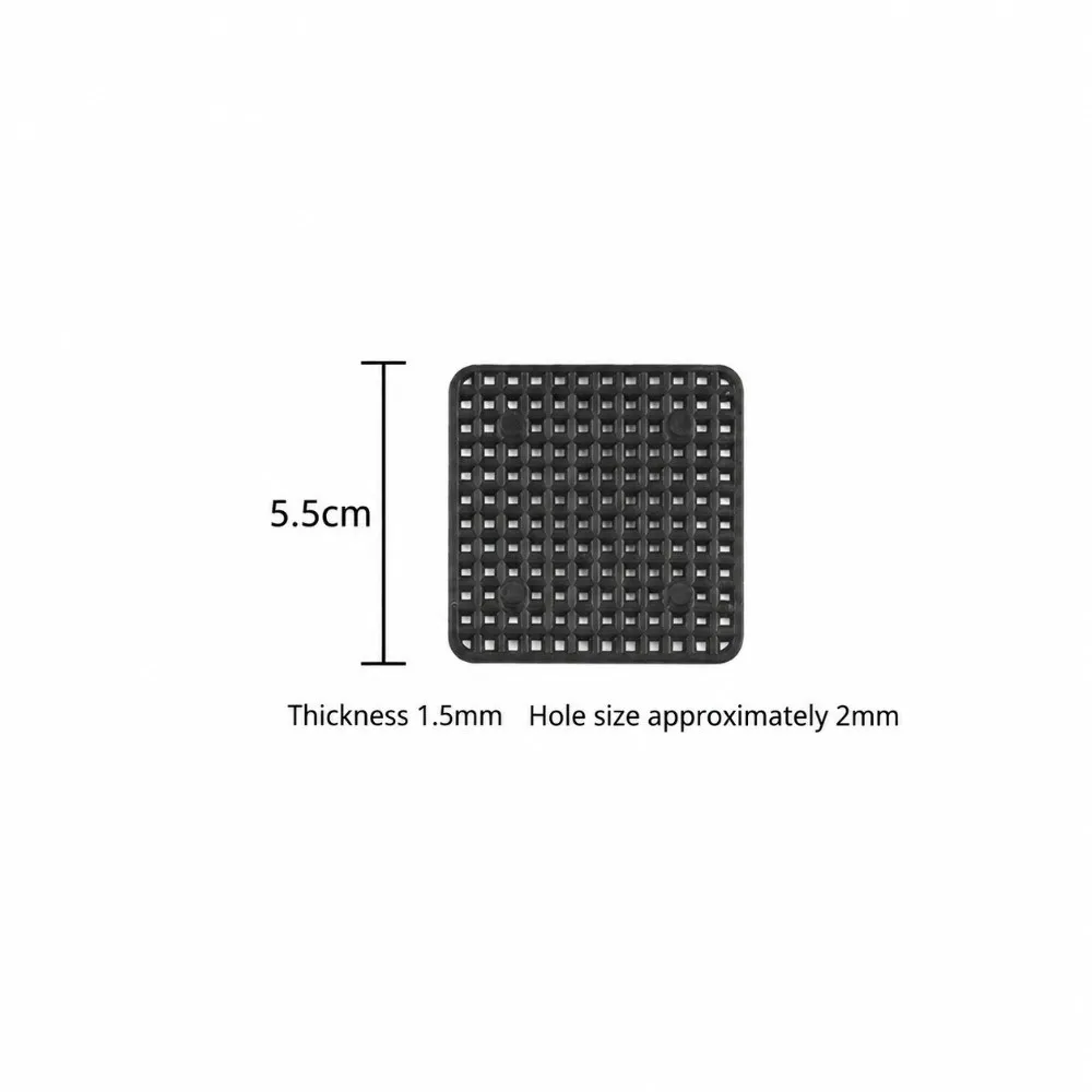 500/400/300/200/100/50/40Pcs Plastic Pot Hole Mesh Pad Thickened Anti-Leak Plant Pot Bottom Grid Mat Breathable Round & Square