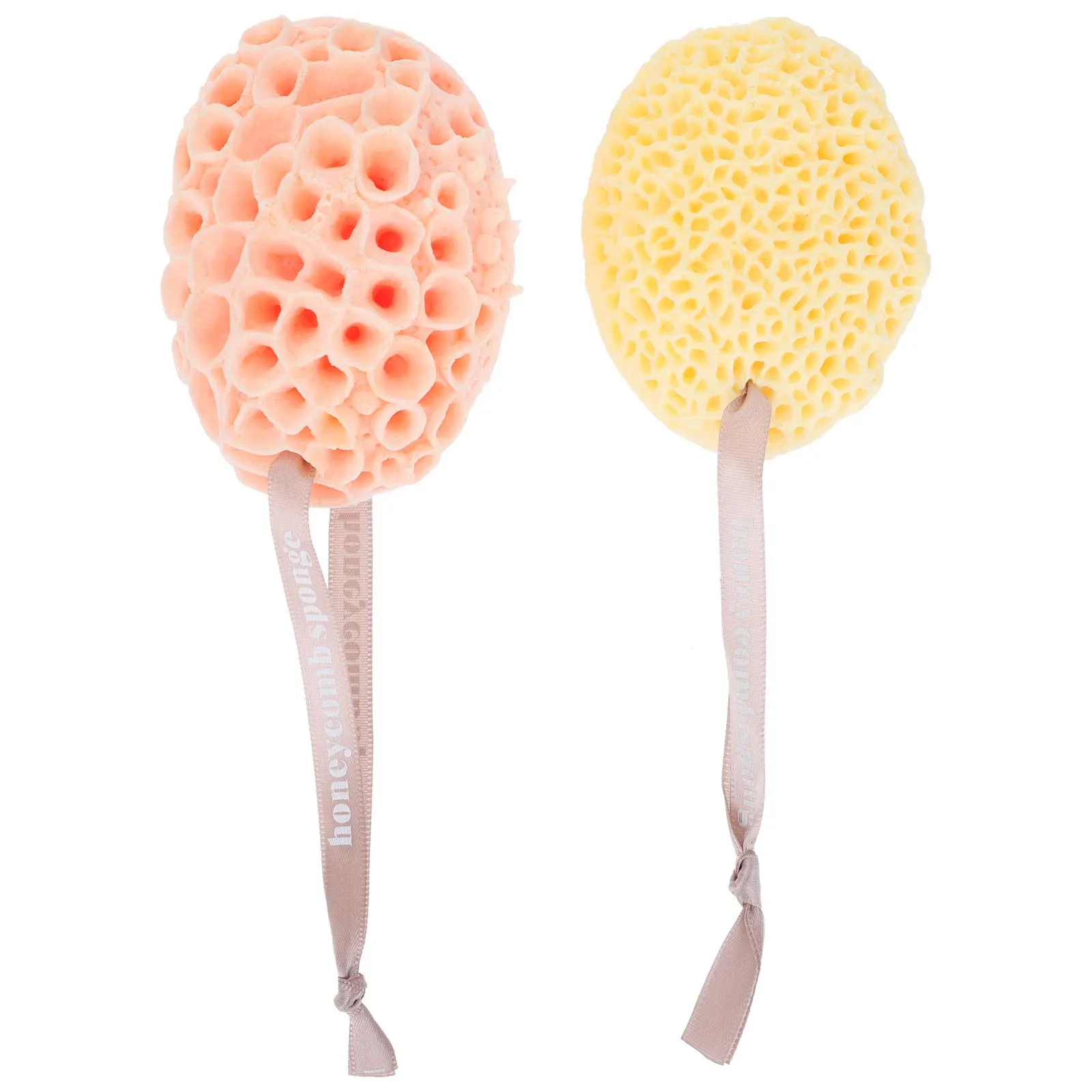 

2Pcs Sponge Bath Ball Honeycomb Body Scrubber Deep Cleansing Shower Sponges for Adults Skin-Friendly Exfoliating Bathing
