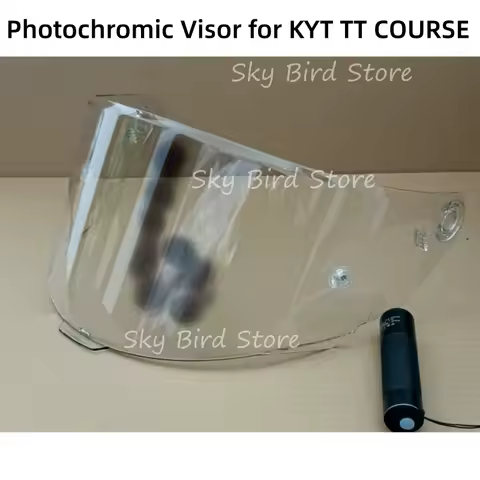 Photochromic Visor for KYT TT Course Motorcycle Helmet Full Face Sun Shield Lens Glass Screen Accessories Windshield Capacete