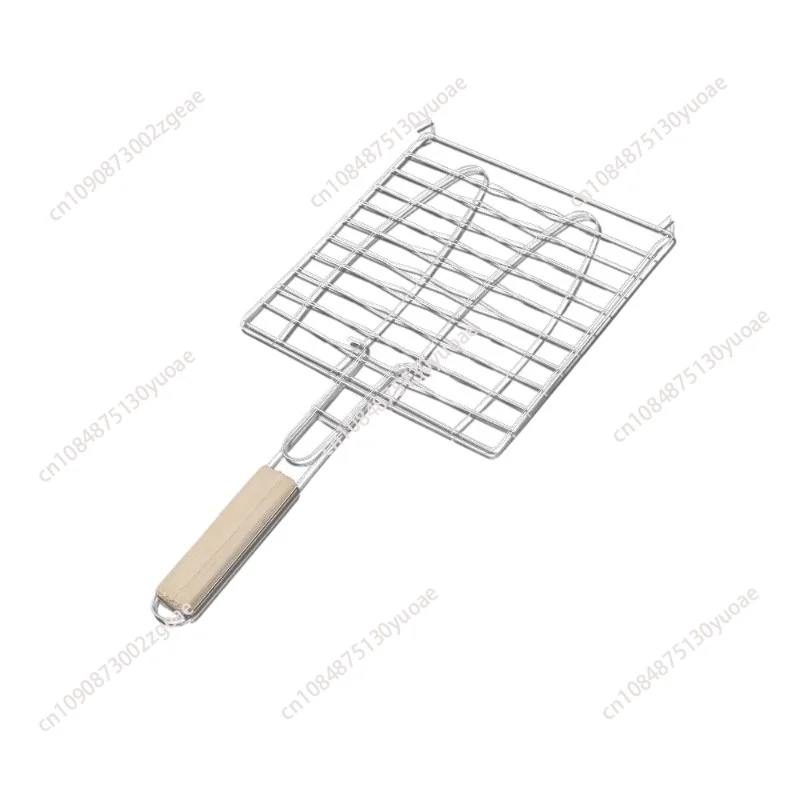 

Grill Basket Folding Portable Stainless Steel BBQ Grill Basket With Handle for Fish Vegetables Shrimp Cooking Accessories