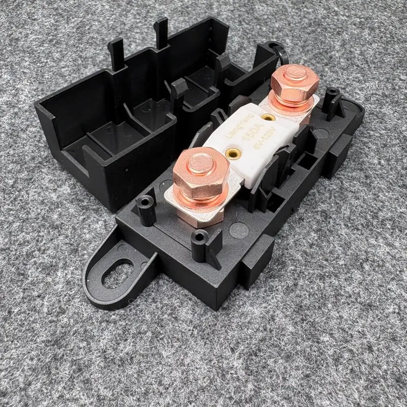 1Set Car Fuse Box RV Truck Modification Ceramic Fuse Holder High Temperature Resistance Flame Retardant 12v58v70v125v