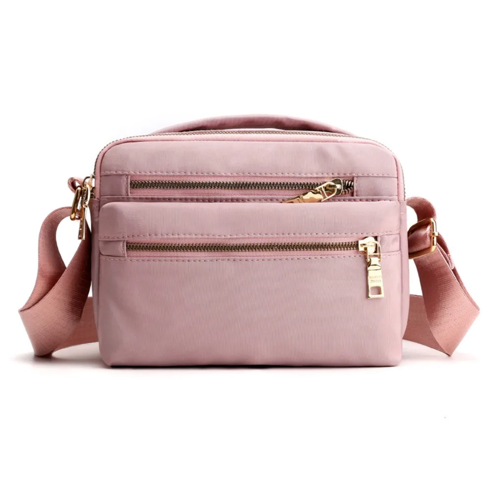 Modna wielowarstwowa nylonowa torba crossbody z zamkiem błyskawicznym, płócienny plecak damski w stylu koreańskim, wodoodporna torba na ramię z tkaniny Oxford, torba podróżna.