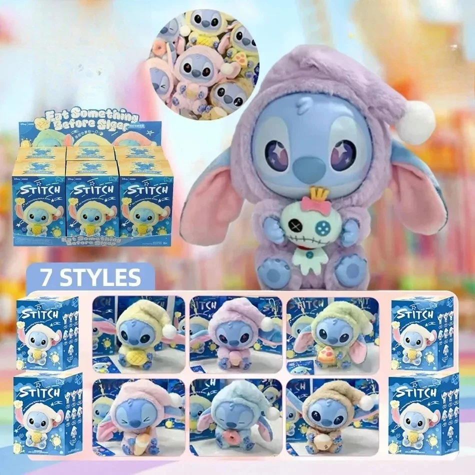 

Kawaii Stitch Blind Box Bag Pre Sleep Snack Series Vinyl Pendant Cute Doll Mystery Box Cute Doll Surprise Gift