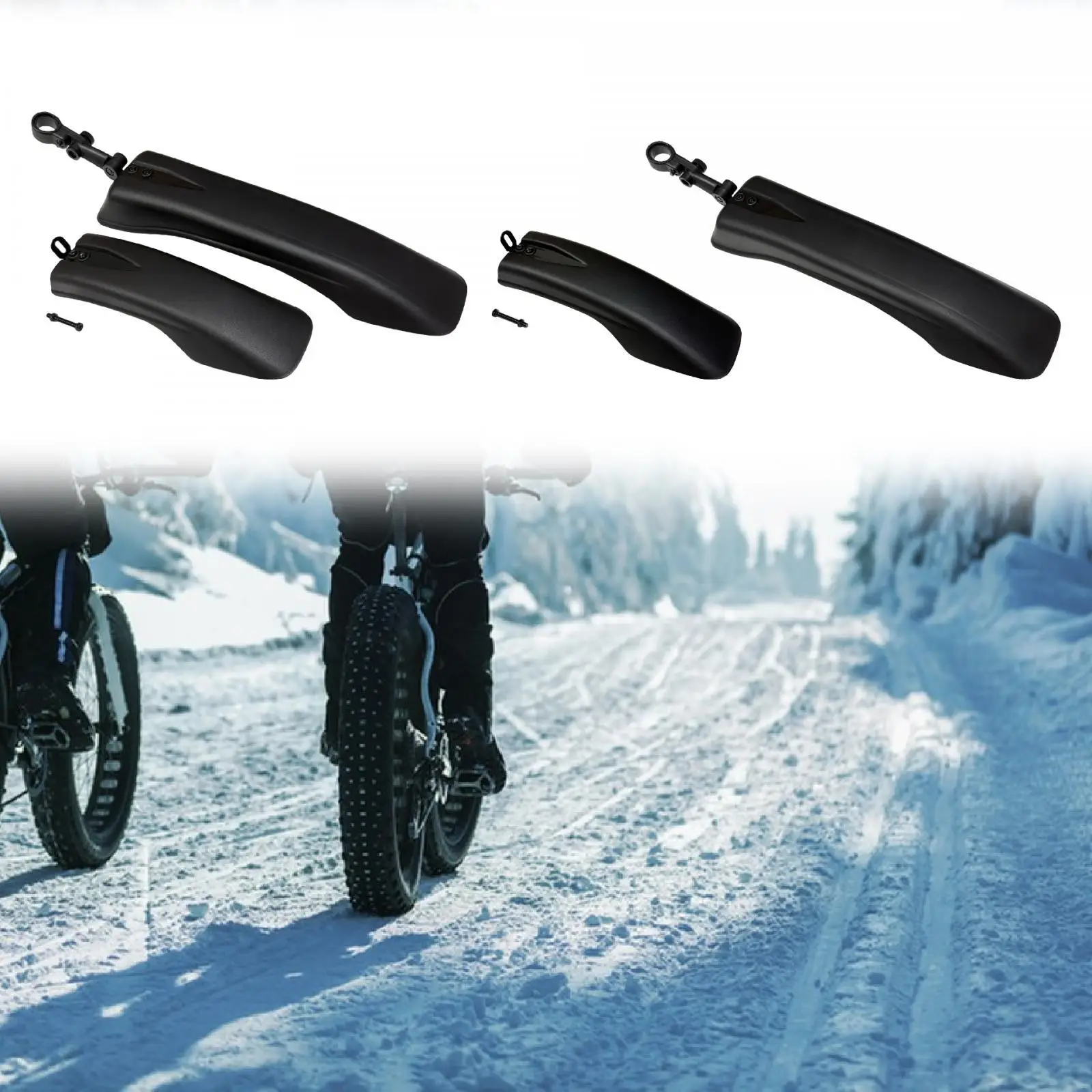 

Quick Release Bike Mudguard EVP Material Durable Splash Guard MTB Accessories for Road Gravel Cycling