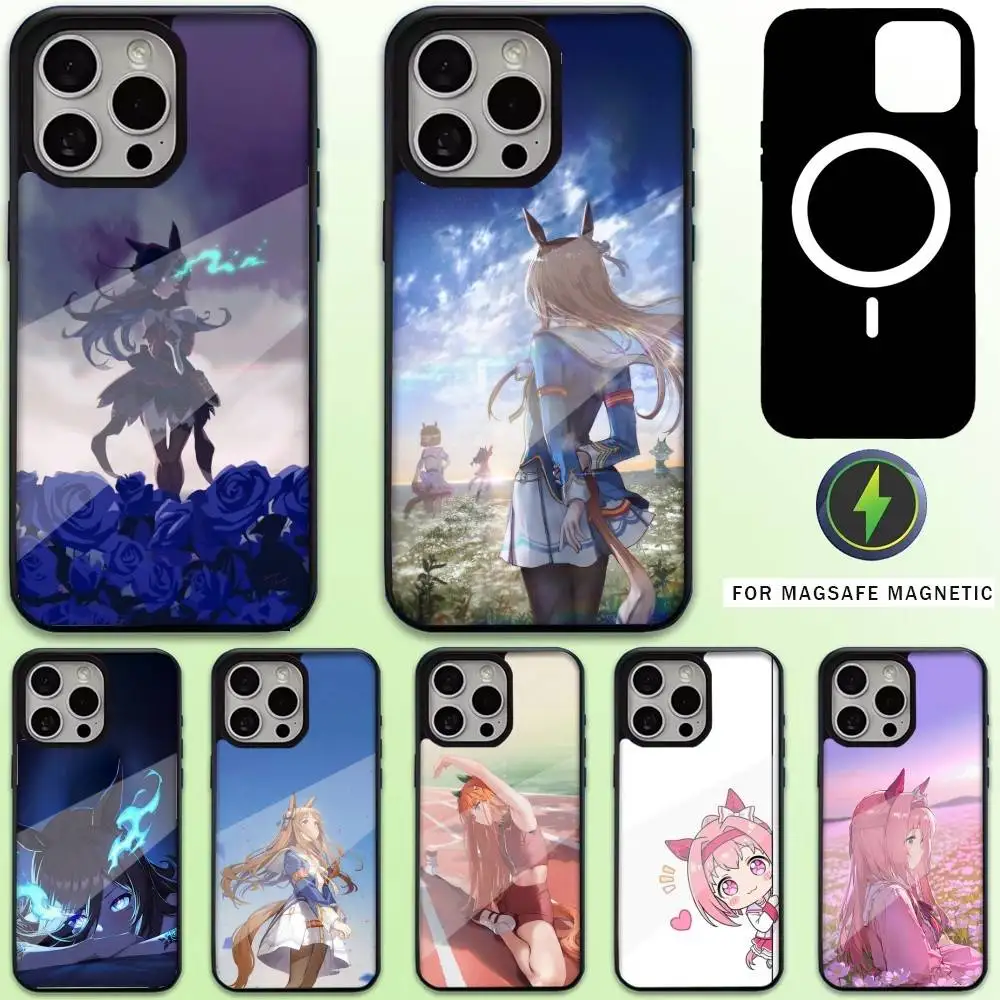 

U-UmaMusume Pretty Derbys Phone Case For iPhone17,16,15,14,13,12,11 Plus,Pro Max Magnetic For Magsafe Wireless Charging