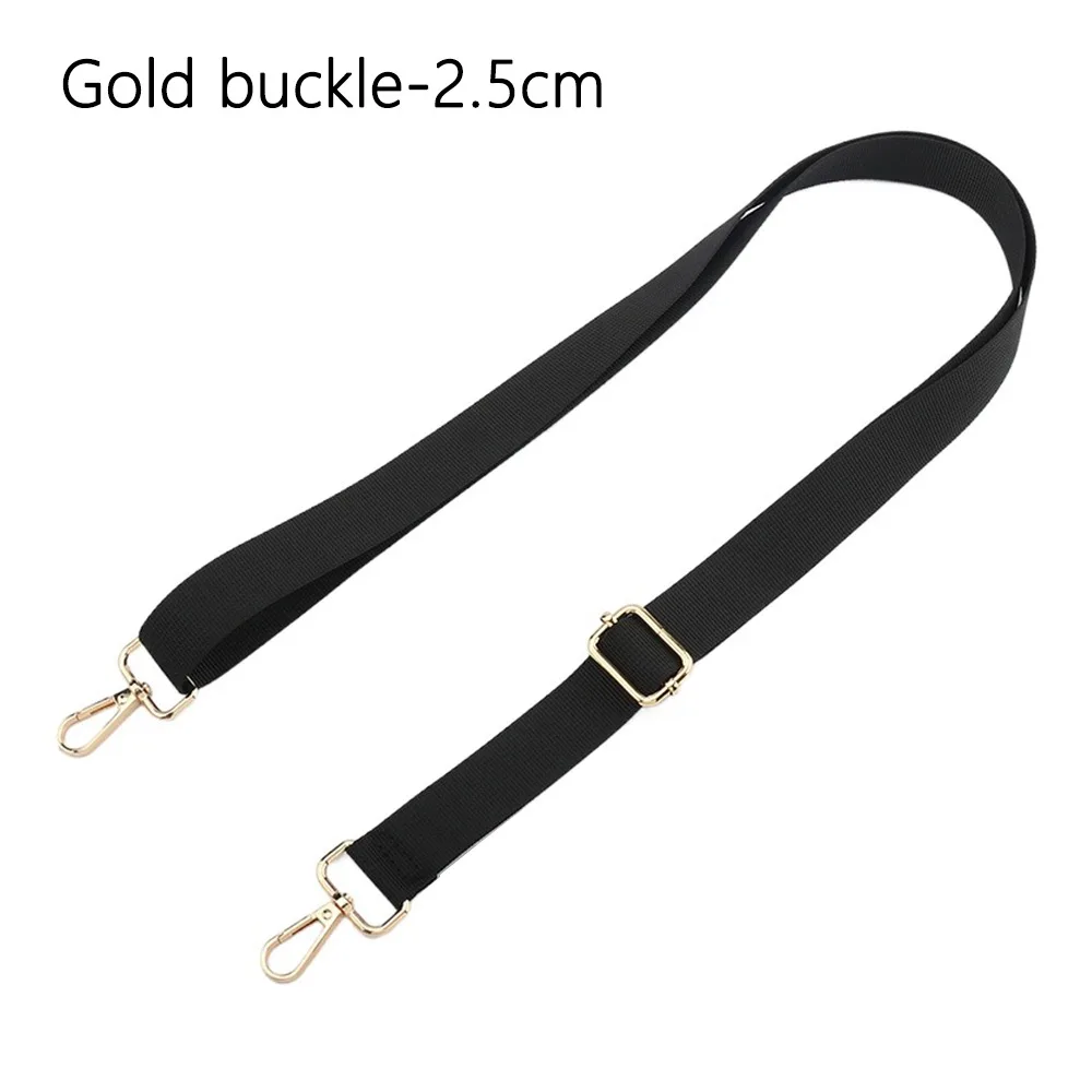Modischer schwarzer Nylon-Umhängetaschengurt, verstellbarer, abnehmbarer Ersatzgürtel für Damen und Herren, Messenger-Taschen, Griff, Handtaschengürtel