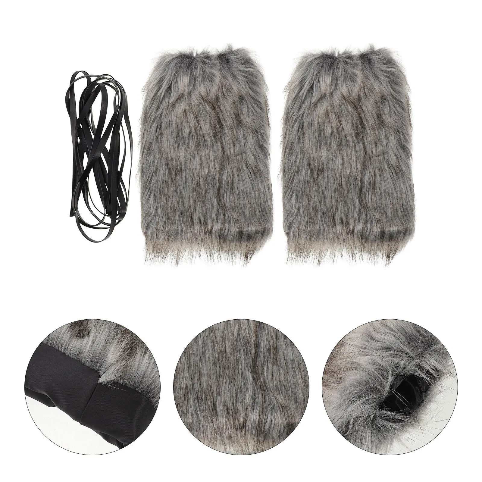 

1pcs 1 Pair Faux Leg Warmers Women Retro Boot Covers Thick Cozy Legwarmers For Dance Costume Party Stage Performance Halloween