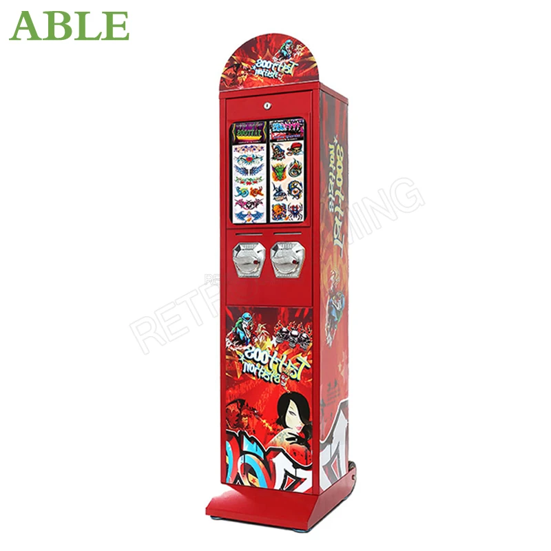 Arcade Tattoo Stickers Mechanical Coin Acceptor Selector Mechanism High Quality Vending Machine Capsule Ball